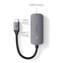 Hub USB C multiporta HDMI USB A e ricarica rapida