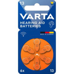 Confezione batterie PR13 Varta 6pz zinco aria 24606 101 416