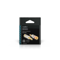 Connettori banana 4mm oro a vite