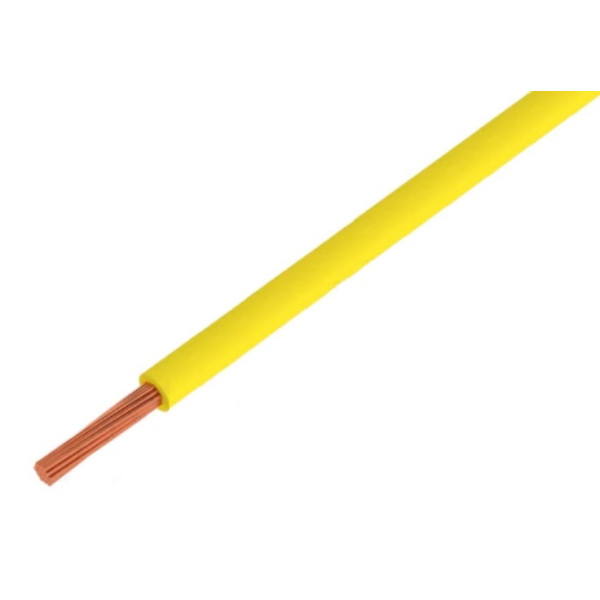 Electric cable 1x0.50mm yellow H05V-K