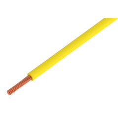 Cavo elettrico 1x0.50mm giallo H05V-K