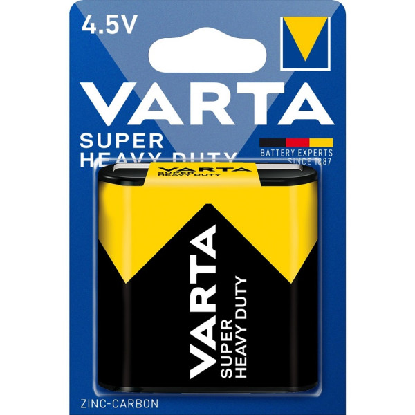 Batteria piatta 4.5V zinco carbone 3R12 Varta