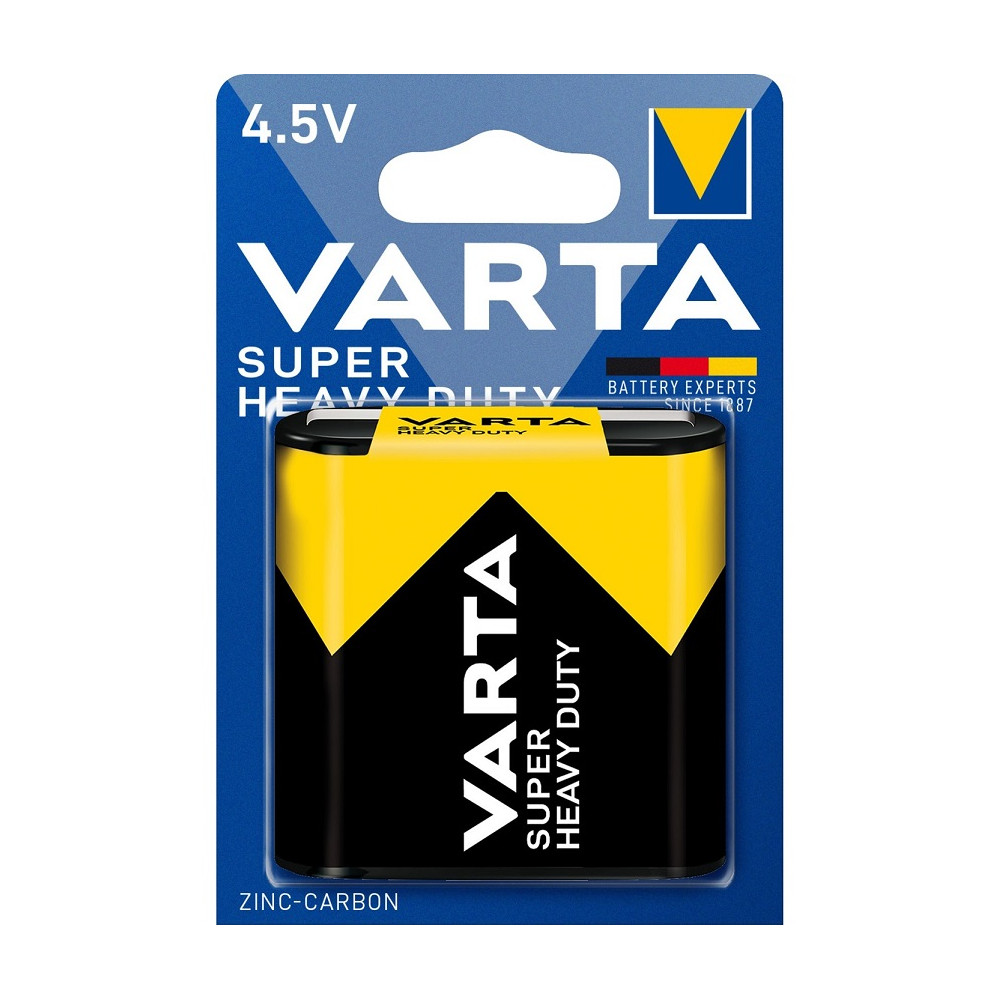 Batteria piatta 4.5V zinco carbone 3R12 Varta