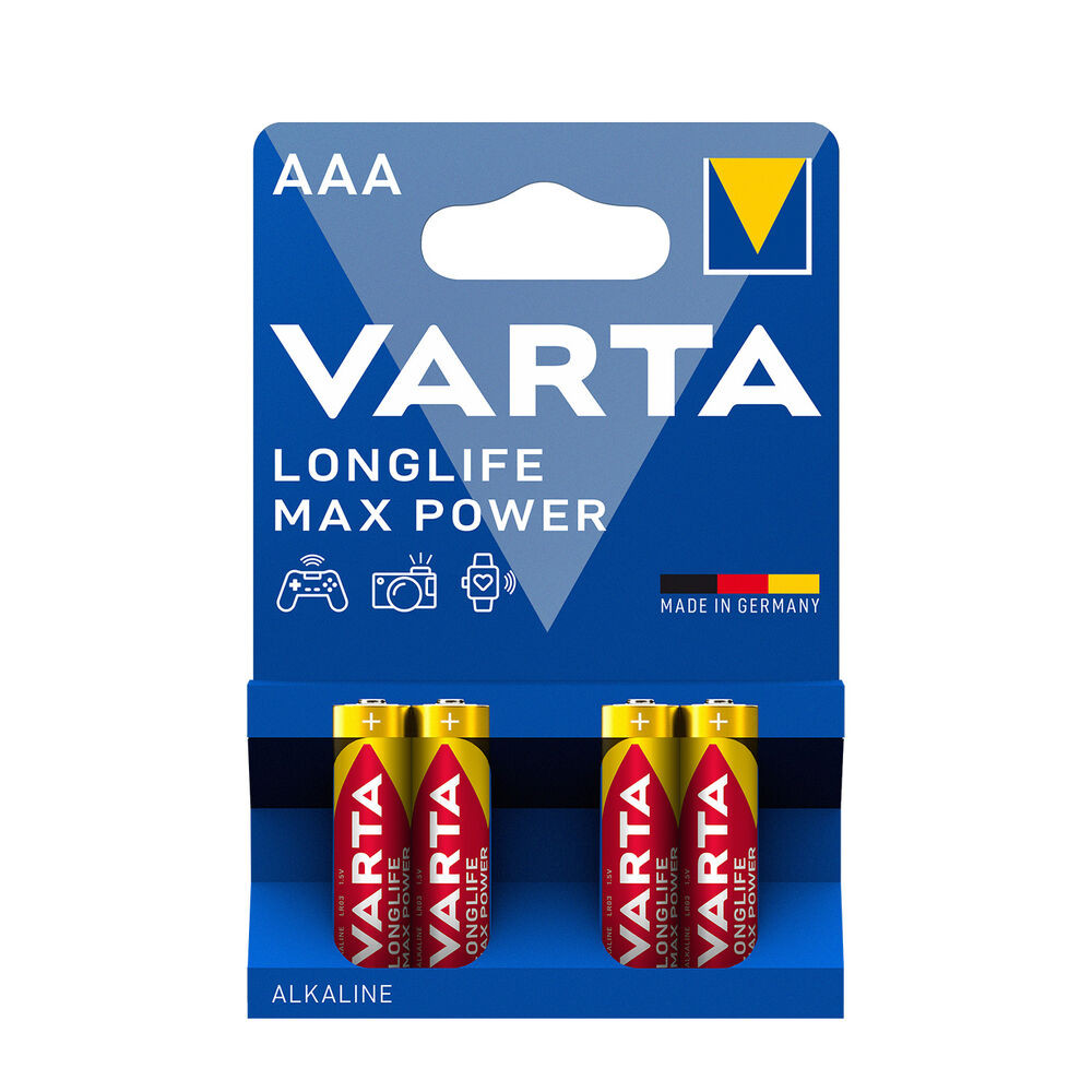 AAA Alkaline Battery Varta 1.5V maxpower 4703 101 404