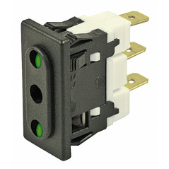 10A three-pole network socket for panel