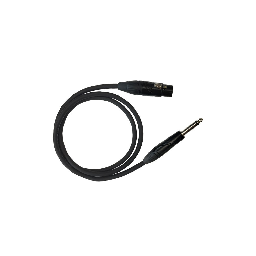 Male mono jack audio cable - XLR female 3mt