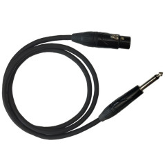 Male mono jack audio cable - XLR female 3mt