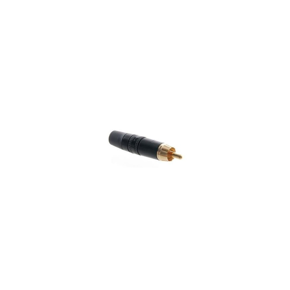 Black golden REAN RCA plug NYS3730