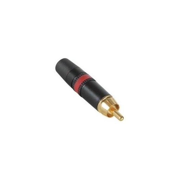 Red golden REAN RCA plug NYS3732