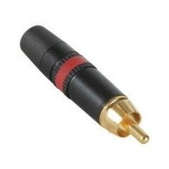 Red golden REAN RCA plug NYS3732