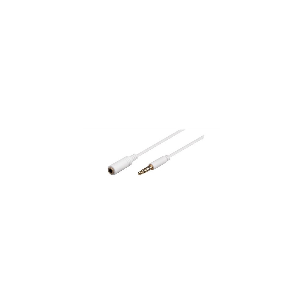 Cavo prolunga 1 JACK 3.5mm - 1 JACK 3.5mm 4 poli 3mt