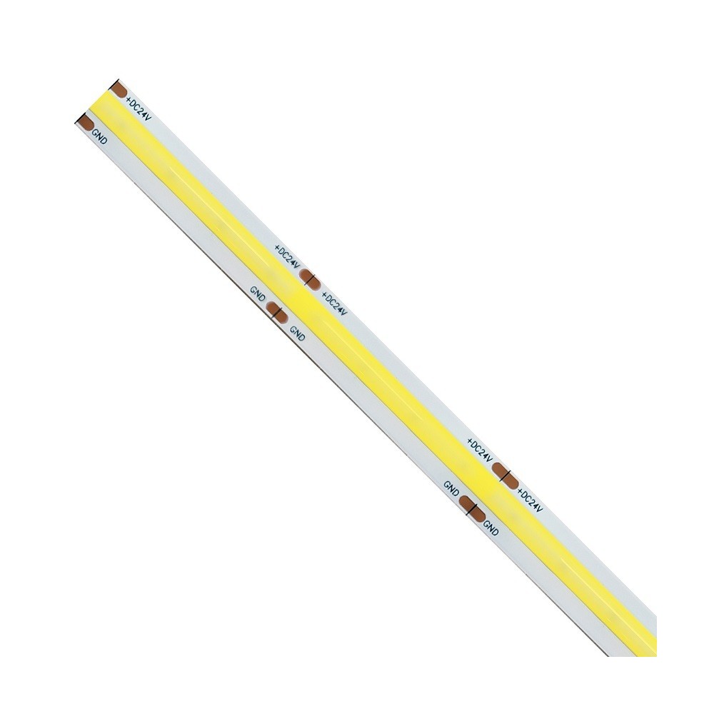 Striscia LED IP20 COB giallo 24V