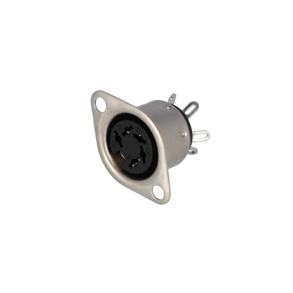 DIN 5-pole 240° panel socket