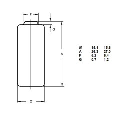 CR2 Batteria litio 3V Varta industriale